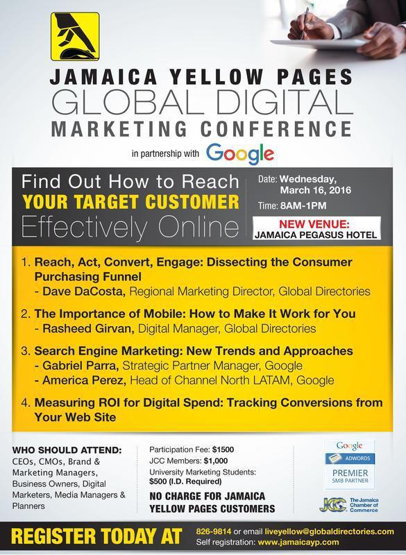 Jamaica Yellow Pages Digital Marketing Conference
