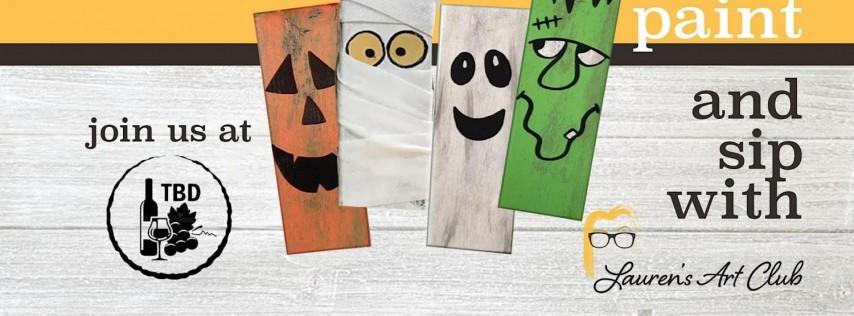 TBD Wine Bar & Bistro - DIY Paint and Sip Event - Halloween Characters