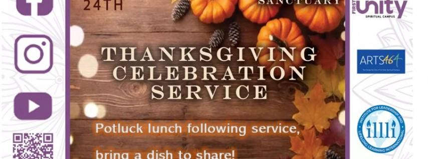 Thanksgiving Celebration Service & Potluck Lunch