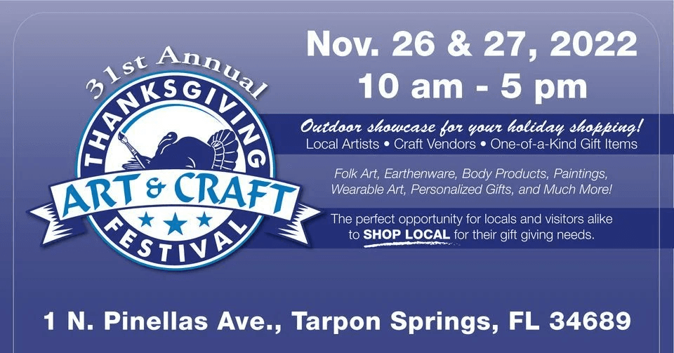 31st Annual Thanksgiving Art & Craft Festival
Sat Nov 26, 3:00 PM - Sun Nov 27, 10:00 PM
in 22 days