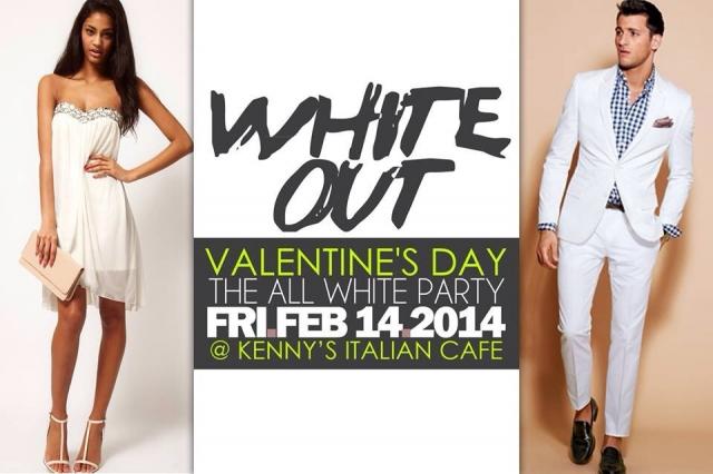 White Out Valentine's Day Party