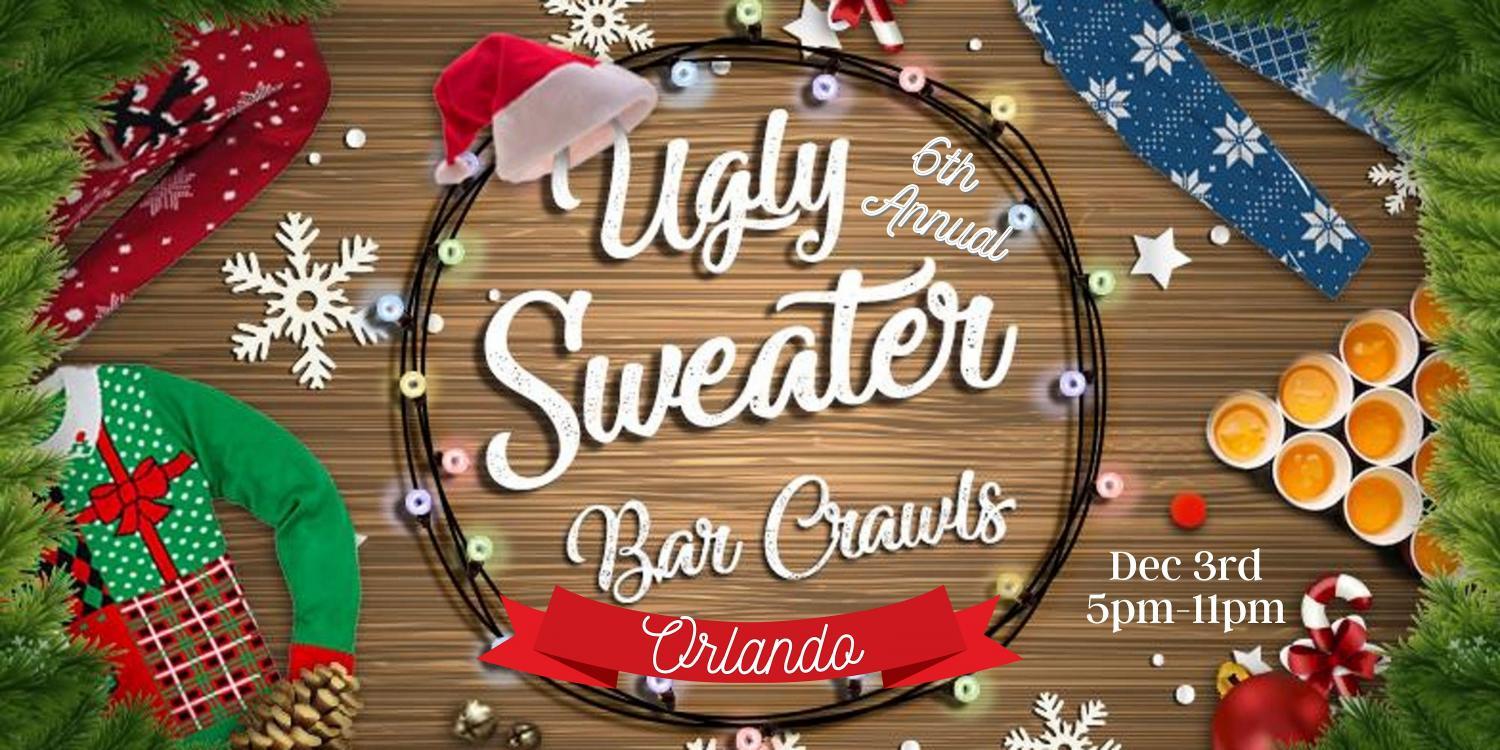 6th Annual Ugly Sweater Crawl: Orlando
Sat Dec 3, 5:00 PM - Sat Dec 3, 11:00 PM
in 29 days