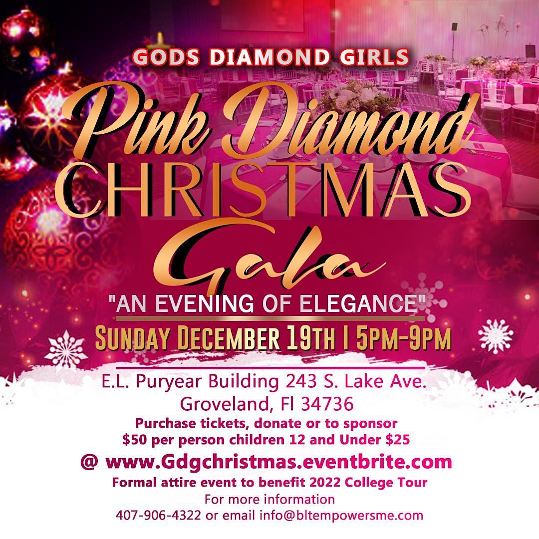 God's Diamond Girls Pink Diamomd Christmas Gala 2021