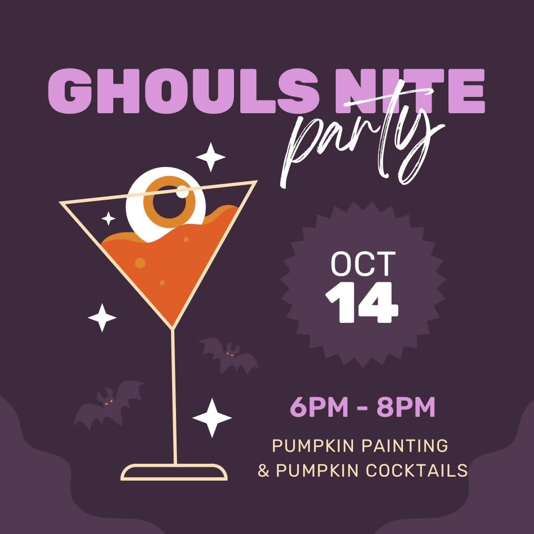 Ghouls Night! at The Art Garage
Fri Oct 14, 5:30 PM - Fri Oct 14, 8:00 PM