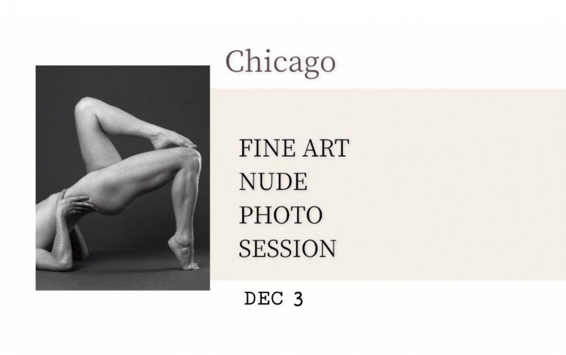1 hour Chicago photo session - Fine Art Nude Photography (MODEL + STUDIO)