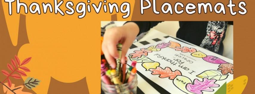 Thanksgiving Placemats at The Children's Garden and Art Center