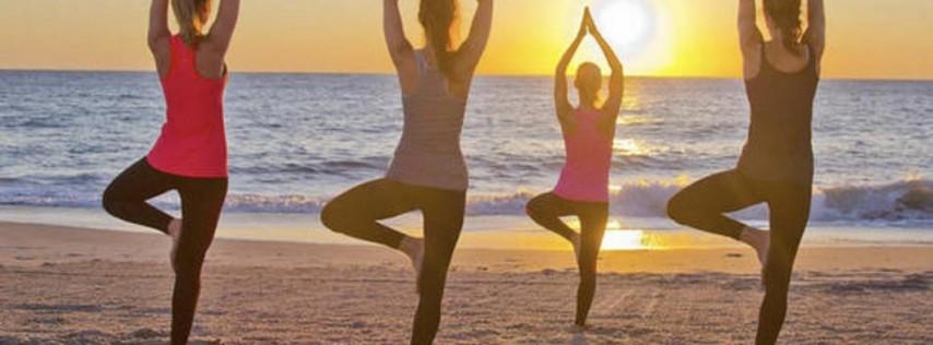 Sunset yoga on the Beach