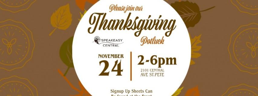 Thanksgiving Potluck at Speakeasy Central