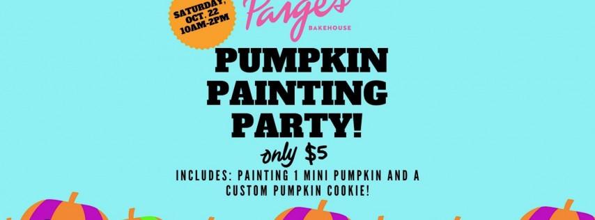 Pumpkin Painting Party @ Paige's Bakehouse
