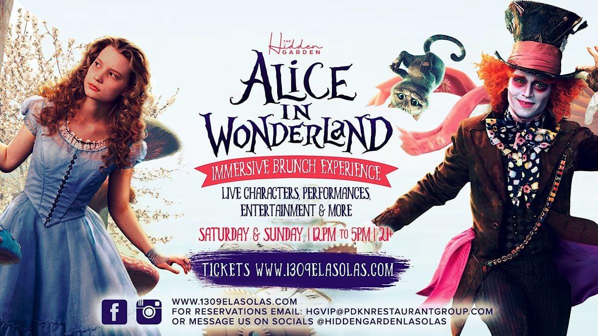Saturday! Alice in Wonderland Immersive Brunch Experience