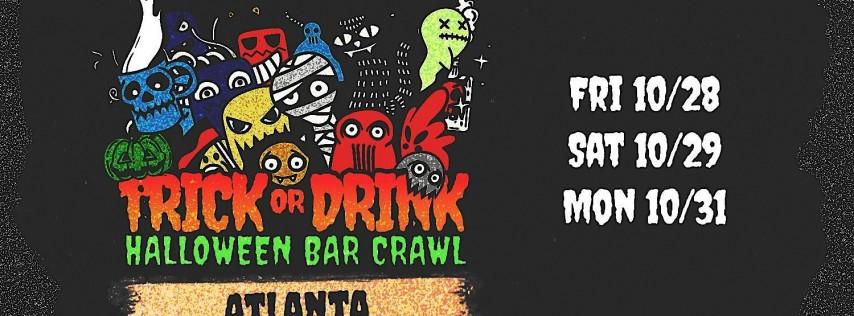 Trick or Drink: Atlanta Halloween Bar Crawl (3 Days)