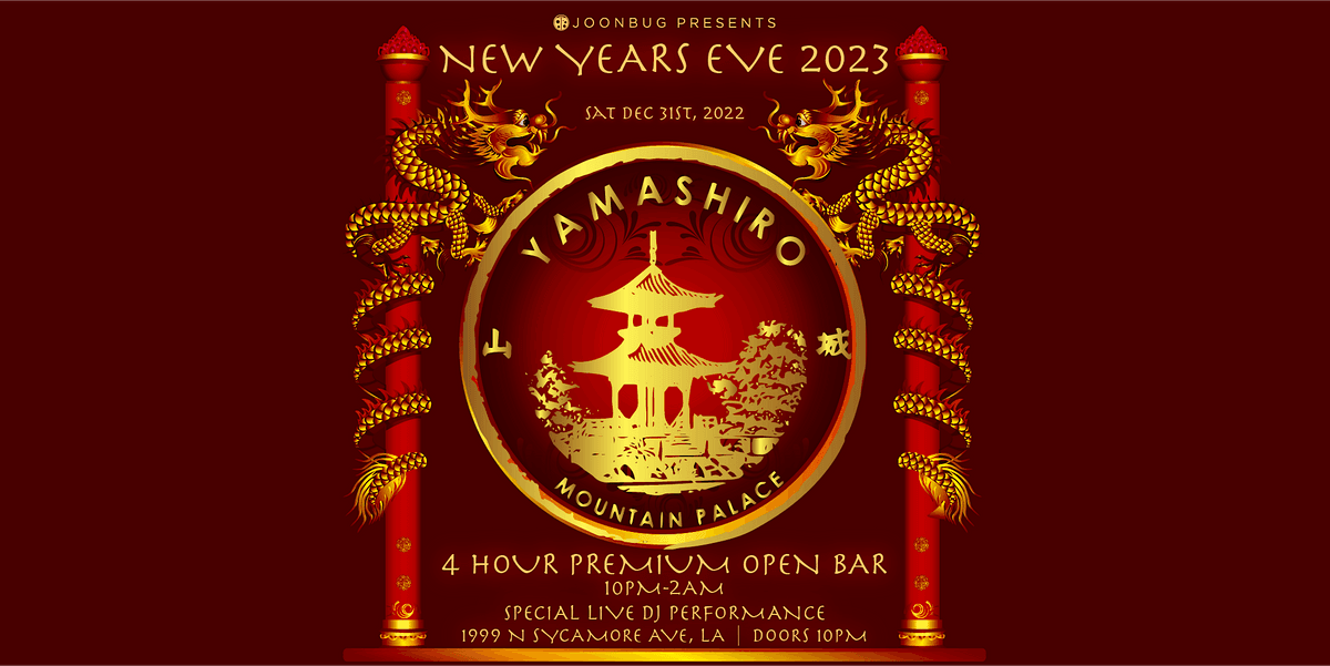 Yamashiro New Years Eve Party 2023