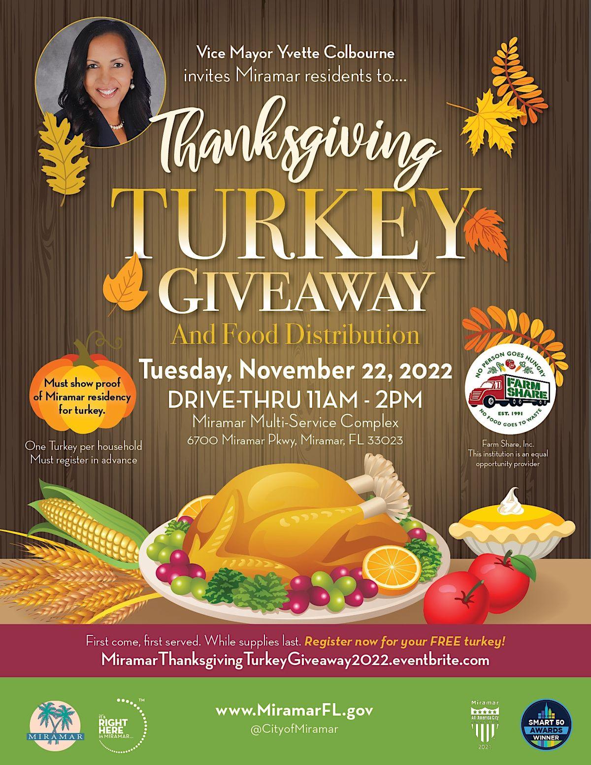 Thanksgiving Turkey Giveaway and Food Distribution