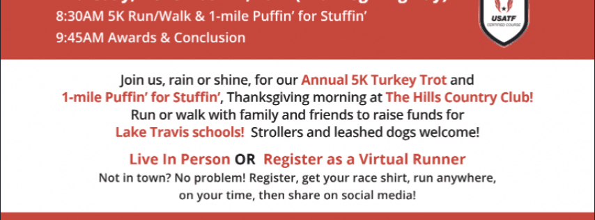 Hill Country Turkey Trot at ​The Hills Country Club