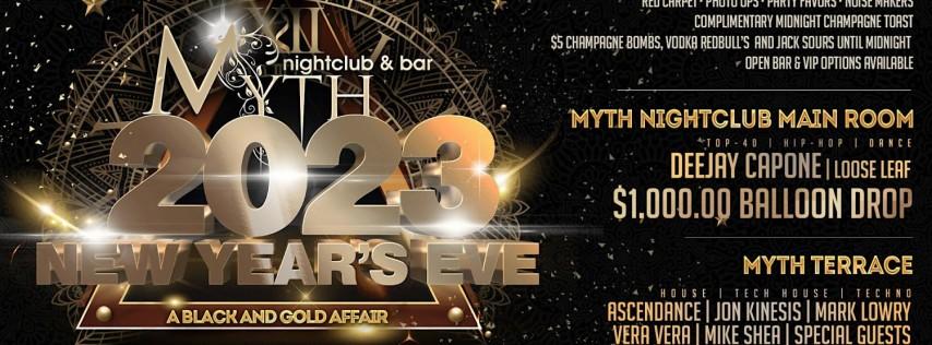 New Year's Eve 2023 Black & Gold Affair at Myth Nightclub