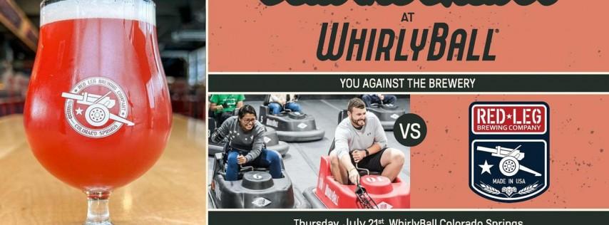 Beat The Brewer at WhirlyBall Colorado Springs vs. Red Leg Brewing Company