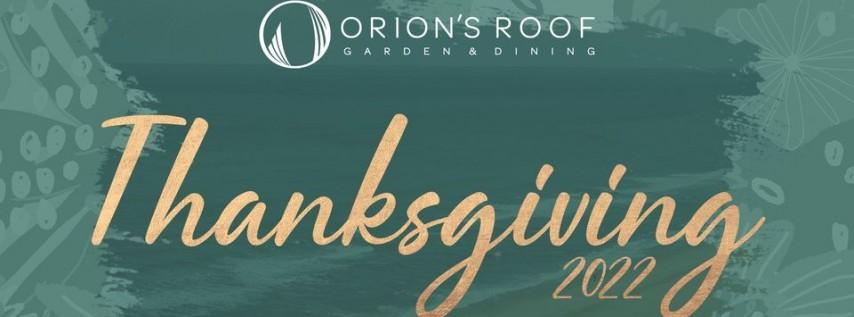 Orion's Roof Thanksgiving Feast