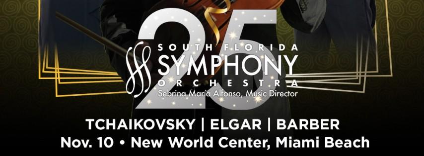 South Florida Symphony's 25th Season Opens with Tchaikovsky, Elgar & Barber