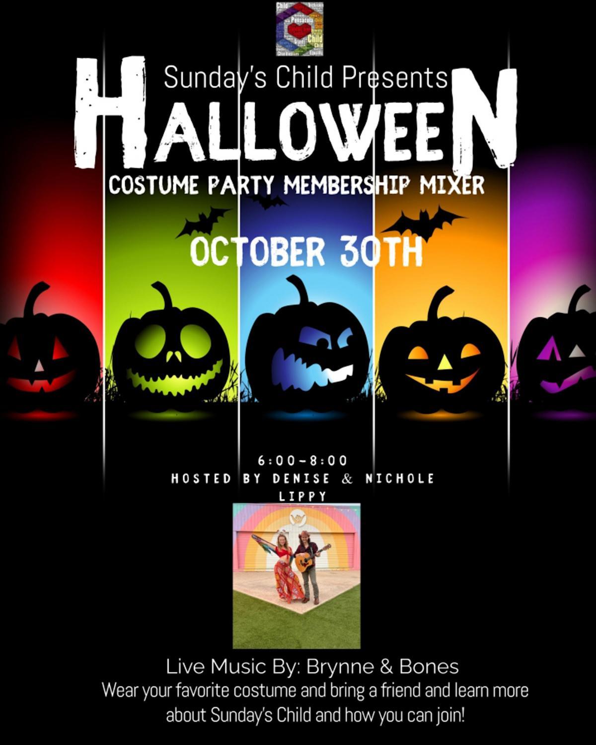 Halloween Costume Party Mixer
Sun Oct 30, 7:00 PM - Sun Oct 30, 7:00 PM
in 10 days
