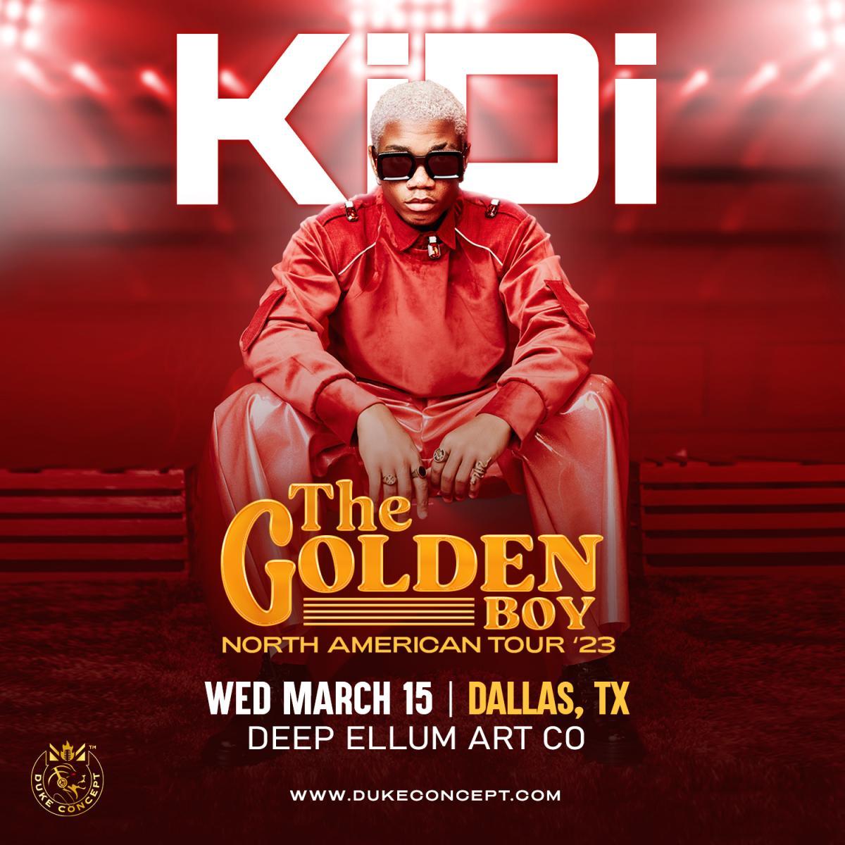 Kidi - The Golden Boy Tour