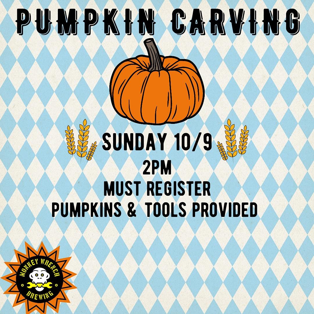 Oktoberfest Pumpkin Carving
Sun Oct 9, 2:00 PM - Sun Oct 9, 4:00 PM
