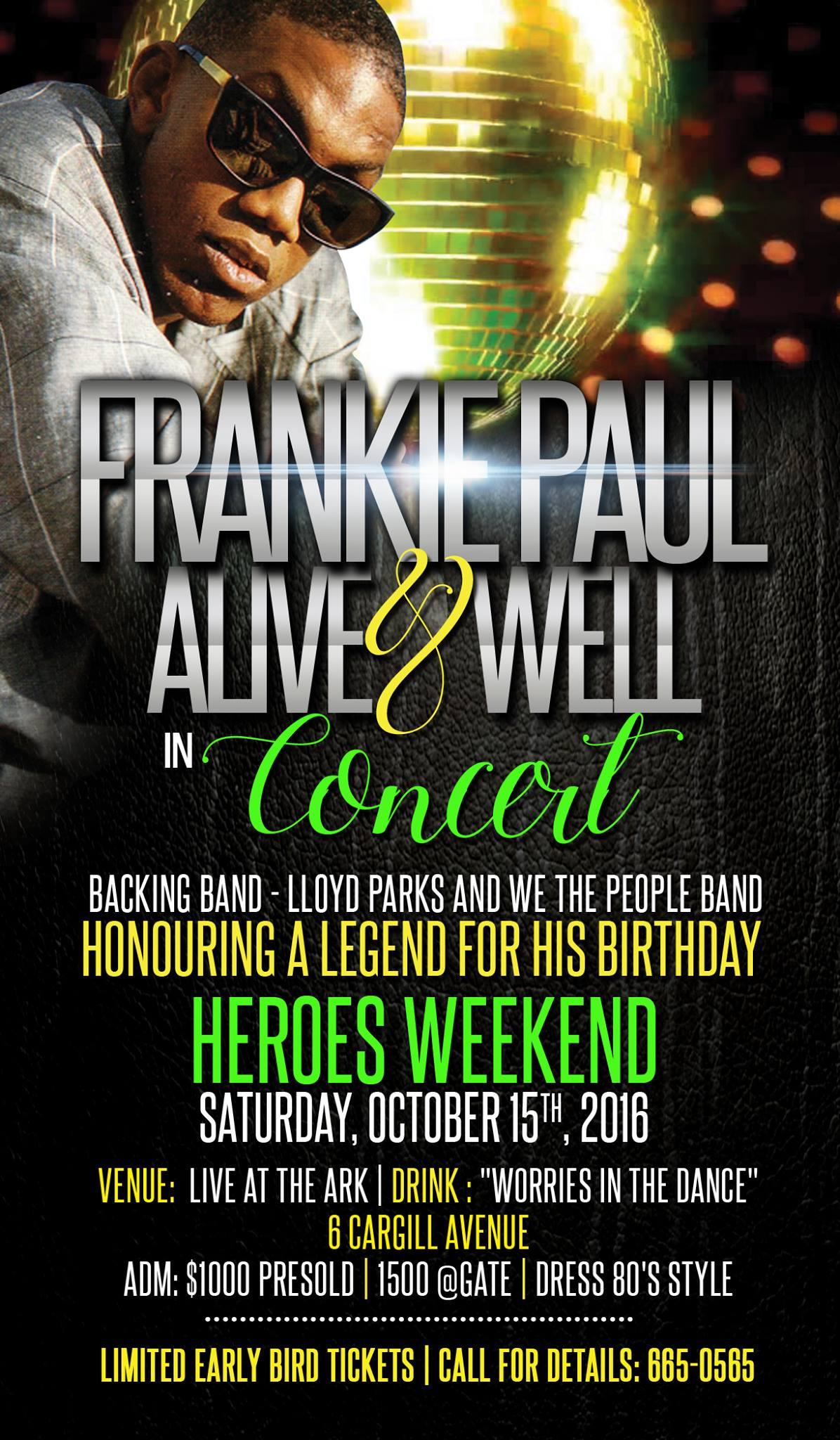 Frankie Paul - Alive & Well in Concert