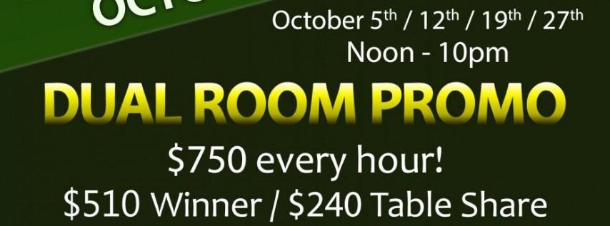 TGT & Silks Poker Dual Room Promo October 19th