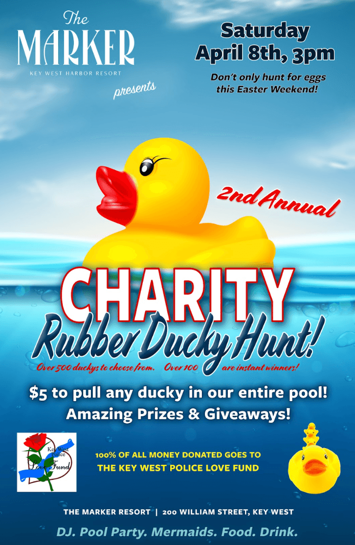 Charity Rubber Ducky Hunt at The Marker Key West Resort